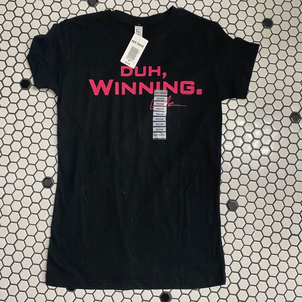NWT hot topic Charlie sheen t shirt size medium